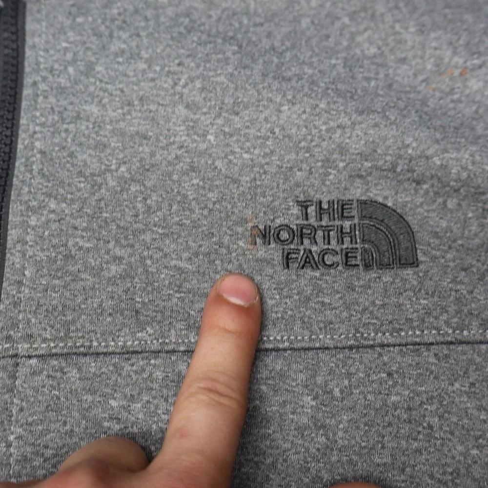 North Face Jacket‎ Mens Medium Gray Canyonwall Windwall Full Zip Outdoor LOGO